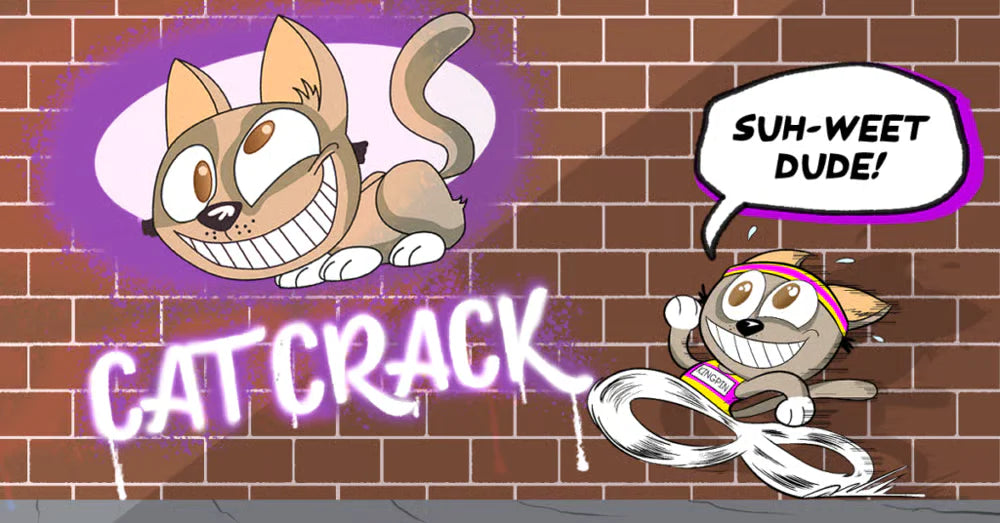 Kingpin the cat crack mascot